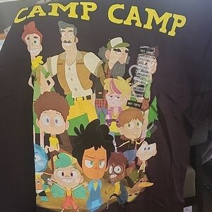 Camp Camp Kids Graphic Tee - Black
